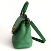 Dolce & Gabbana Sicily shoulder bag in green raffia and leather