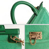 Dolce & Gabbana Sicily shoulder bag in green raffia and leather