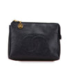 Chanel CC Caviar Cosmetic Pouch Secondhand