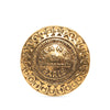 Chanel Gold Plated 31 Rue Cambon Round Brooch Secondhand