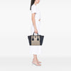 Prada Canvas and Suede Twin Pocket Double Handle Satchel Secondhand