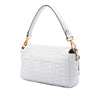 Fendi Zucca Embossed Leather Baguette Satchel Secondhand
