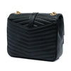 Saint Laurent Small Chevron Lambskin Monogram Sulpice Bag Secondhand