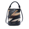 Burberry Mega Check Canvas and Leather Bucket Bag Secondhand