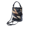 Burberry Mega Check Canvas and Leather Bucket Bag Secondhand