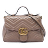 Gucci Small GG Marmont Matelasse Calfskin Top Handle Bag Secondhand
