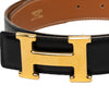 Hermès Box Calf and Courchevel Constance H Reversible Belt Secondhand