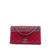 Chanel CC Lambskin and Tweed Flap Secondhand