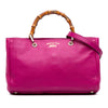 Gucci Medium Calfskin Bamboo Shopper Satchel Secondhand