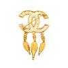 Chanel CC Gold Plated Filigree Pin Brooch Secondhand