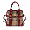 Burberry Haymarket Check Coated Canvas Minford Portrait Satchel Secondhand