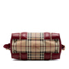 Burberry Haymarket Check Coated Canvas Minford Portrait Satchel Secondhand