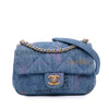 Chanel Mini Rectangular Quilted Denim Mood Flap Secondhand
