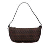 Fendi Zucchino Canvas Shoulder Bag Secondhand