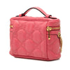 Gucci Mini GG Marmont Matelasse Calfskin Top Handle Vanity Chain Bag Secondhand
