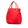 Prada Vitello Daino Trimmed Tessuto Satchel Secondhand