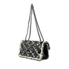 Chanel Mini Woven Patent and Tweed Chessboard Single Flap Secondhand