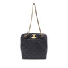 Chanel XL CC Quilted Caviar Tote Secondhand