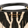 Burberry Prorsum Animal Printed Pony Hair and Leather Fringe Bucket Bag Secondhand