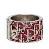 Dior Trotter Brass and Enamel Band Ring Secondhand