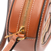 Celine Small Houndstooth Canvas and Calfskin Cuir Triomphe Oval Crossbody Secondhand