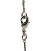 Secondhand Chanel Silver Checkered CC Pendant Necklace