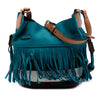 Burberry Small Mega Check Canvas and Suede Fringe Belgrove Bucket Bag Secondhand
