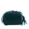 Burberry Small Mega Check Canvas and Suede Fringe Belgrove Bucket Bag Secondhand