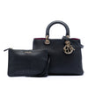 Dior Medium Pebbled Calfskin Diorissimo Satchel Secondhand