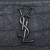 Secondhand Saint Laurent Croc Embossed Leather Monogram Clutch