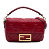 Fendi Mini Zucca Embossed Leather Baguette Satchel Secondhand
