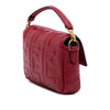 Fendi Mini Zucca Embossed Leather Baguette Satchel Secondhand