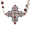 Chanel Gold Plated Gripoix and Beaded Pendant Necklace Secondhand