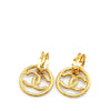 Secondhand Chanel Gold Plated CC Drop Clip On Earrings