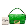 Fendi Mini Zucca Embossed Leather Baguette Satchel Secondhand