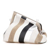 Fendi Small Fendi First Leather and Suede Striped Crossbody Secondhand