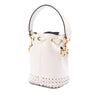 Fendi Mini Embossed Leather Whipstitch Mon Tresor Bucket Bag Secondhand