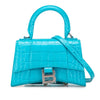 Secondhand Balenciaga XS Croc Embossed Hourglass Top Handle Bag