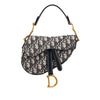Dior Mini Oblique Canvas Saddle Bag Secondhand