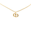 Dior Gold Plated CD Logo Pendant Necklace Secondhand