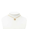 Dior Gold Plated CD Logo Pendant Necklace Secondhand