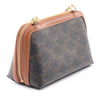 Celine Triomphe Coated Canvas Clutch On Chain Secondhand