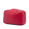 Chanel Medium Quilted Lambskin Curvy Cosmetic Pouch Secondhand
