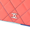 Chanel CC Quilted Lambskin Multicolor Border Full Flap Wallet on Chain Secondhand