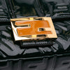 Fendi Large Zucca Embossed Patent Baguette Satchel Secondhand