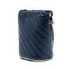 Gucci Mini GG Marmont Matelasse Diagonal Leather Torchon Bucket Bag Secondhand