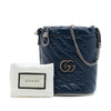 Gucci Mini GG Marmont Matelasse Diagonal Leather Torchon Bucket Bag Secondhand