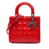 Dior Medium Patent Cannage Whipstitch Lady Dior Secondhand