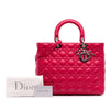 Secondhand Dior Large Lambskin Cannage Lady Dior