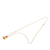 Hermès Gold Plated and Enamel Eileen Pendant Necklace Secondhand